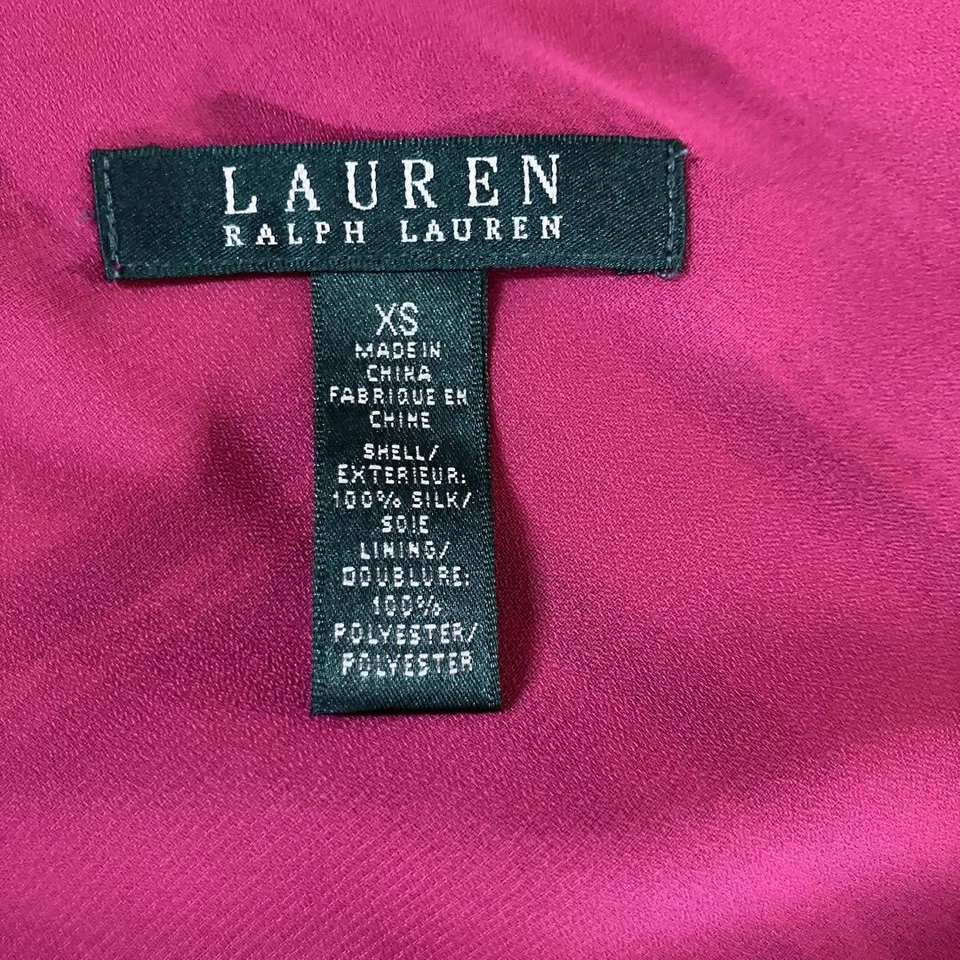Falda envolvente a rayas de seda forrada multicolor XS Lauren Ralph Lauren sin usar Foto 4 de 4