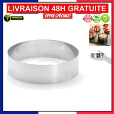 Cercle à Entremets Rond 16 cm - Acier Inoxydable, Conception Élégante et Durable