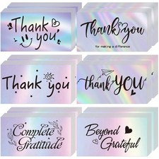 Thank You Cards Small Business, 120 Pcs Business Thank You Cards Bulk, 6 Styl...