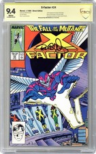 X-Factor #24D CBCS 9.4 Witnessed Sig Wiacek 1988 19-0C0B15A-025 1st Archangel