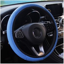 15 Pu Leather Car Steering Wheel Cover Good Grip Black Leather Red Stitch Decor 15 Pu Leather Car Steering Wheel Cover Good Grip Black Leather Red Stitch Decor