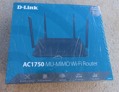 D-Link WiFi Router AC1750 MU-MIMO WiFi Router, High Speed NEW SEALED