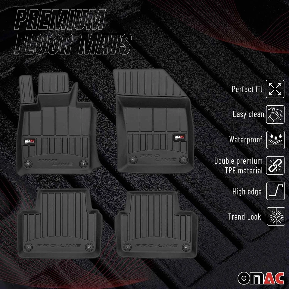 Alfombrillas premium OMAC para Volvo S60 V60 2019-2024 para todo tipo de clima de alta resistencia Foto 2 de 4