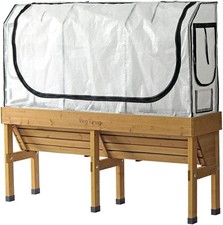 Medium WallHugger Greenhouse Frame & Multi Cover Set White