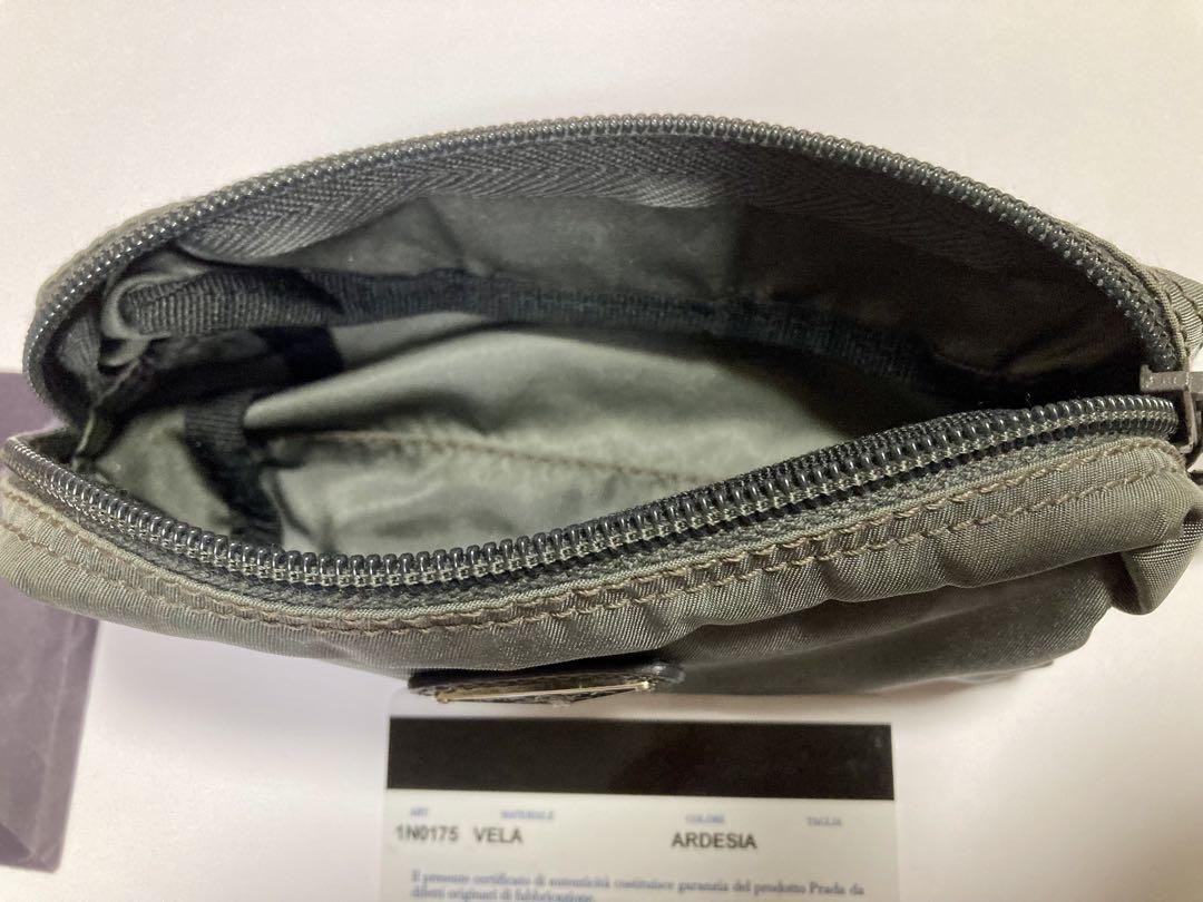 Prada Nylon Multi-Pouch Gray Authentic Small Cosm… - image 4