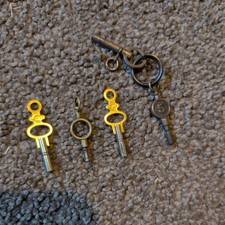 Restposten antike Taschenuhr Aufzugsschl&uuml;ssel verschiedene Gr&ouml;&szlig;en Uhrmacher Ersatzteile Anh&auml;nger