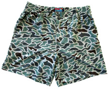 Burlebo Shorts Men's L Large 34"-36" Distressed Camo Camouflage Preppy Gorpcore