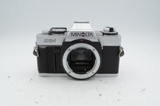 Minolta XG-1 SLR 35mm Camera Body, Chrome. Made in Malaysia.