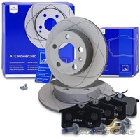 Powerdisc Bremsscheiben+BelÄGe Hinten FÜR Audi A1 Seat Ibiza Skoda Fabia VW Polo