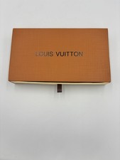 Louis Vuitton Cassetto Confezione Regalo Arancione Blu Pull Tab Scatola Vuota Lusso