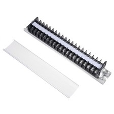 20P Cable Barrier Terminal Strip Dual Rows 660V 15A DIN Rail Base