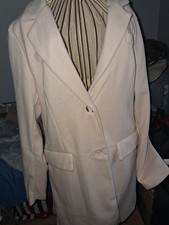 Cream oversized blazer coat new size 12/16