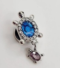 925 Sterling Silver Sea Turtle Charm Pendant For Bracelet Or Necklace