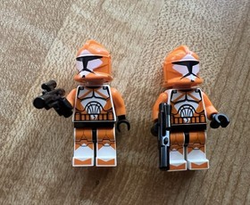 Lego Star Wars, Mini Figure Orange Bomb Squad Set Of Two With Weapons 7913