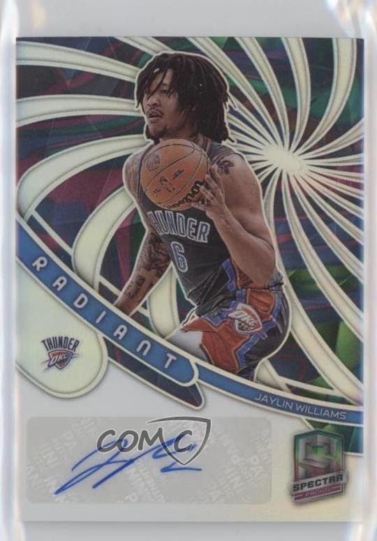 2022 Panini Spectra Marble Prizm 4/5 Jaylin Williams #RS-JWC Rookie Auto RC s6i