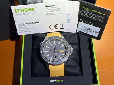 Traser P67 Diver yellow Strap Grey T100