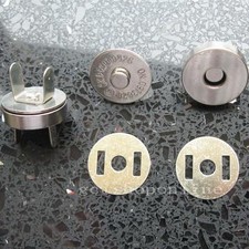 10 Set Silver Magnetic snaps purse closures, 18mm 3/4"