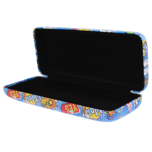 Estuche de gafas estuche rígido funda de cómics con motivos de cómic estuche de metal azul - Imagen 6 de 7