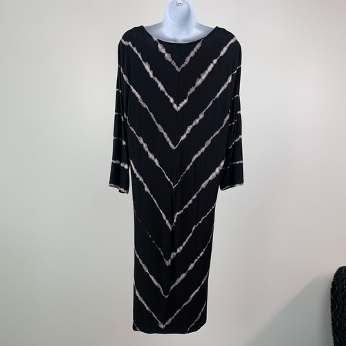 Vestido Sunday Dressbarn talla XL negro manga 3/4 nuevo con etiquetas - Imagen 4 de 8