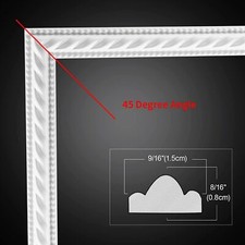 M00866 MOREZMORE 1 Foot 12" Flexible Molding Trim 3D Adhesive Strip DIY Frame