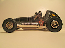 Rare silver vintage Nylint Thimble Drome tether, race car, toy Mint.