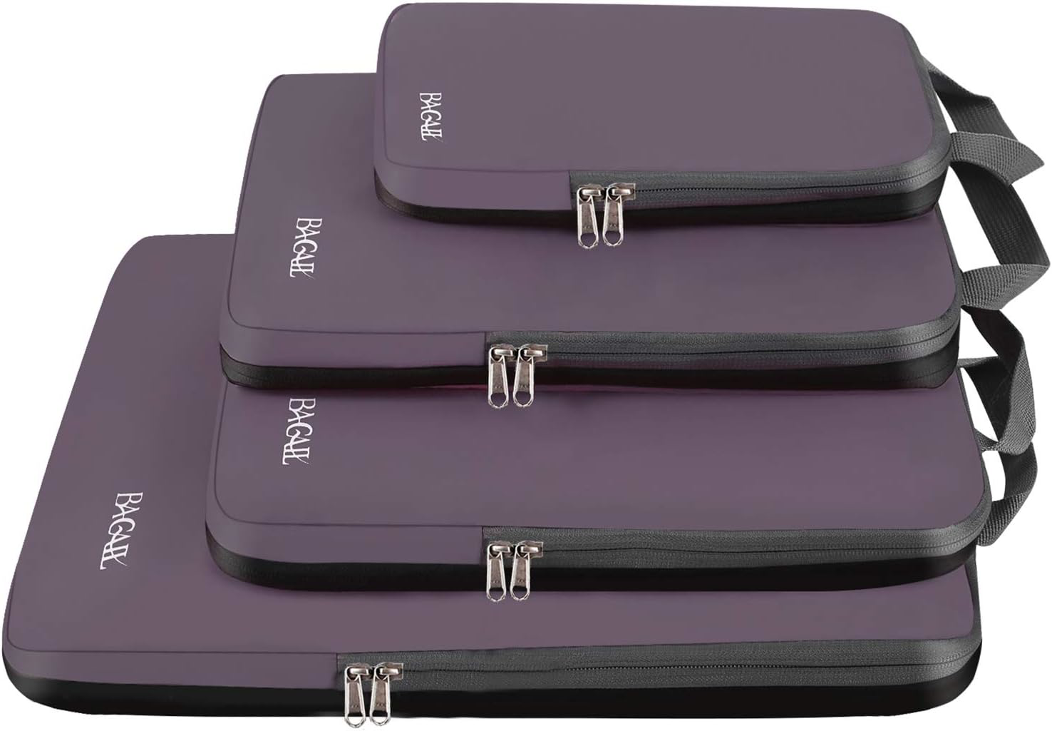 Compression Packing Cubes Travel Organizers Set of 4 - Dark Grey-image