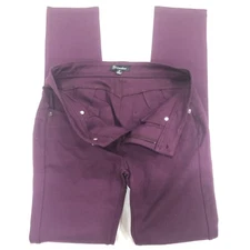 Shinestar Womens Purple Stretch Skinny Leggings Size Medium Pants Jeggings New