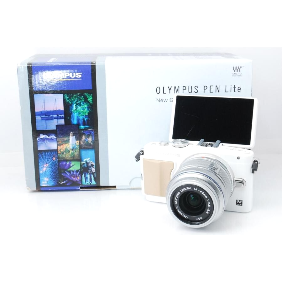 Olympus PEN Lite E-PL5 Mirrorless Camera White M.ZUIKO 14 Olympus PEN Lite E-PL5 Mirrorless Camera White M.ZUIKO 14