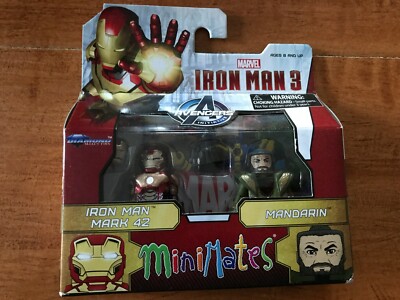 MARVEL MINIMATES S49: IRON MAN 3 - MARK 42 IRON MAN & MANDARIN DIAMOND SELECT
