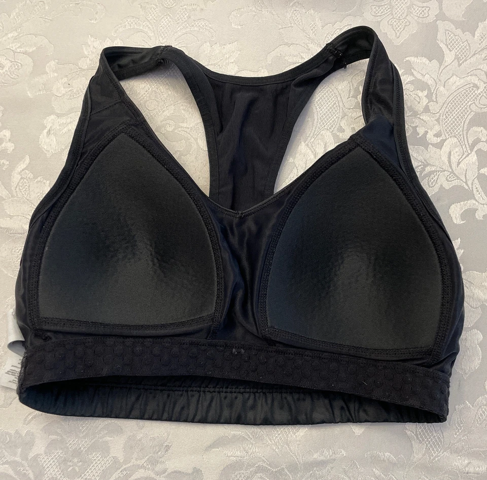 Moving Comfort Sz Med Black Sports Bra Vixen Wire Free Polyester 300290 - Image 3 of 4