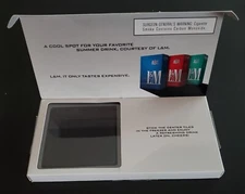 L & M Cigarette Philip Morris Stone Freezer Coasters for Mug/Glass/Cup Set of 2