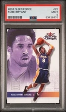 2001 Fleer Force 25 Kobe Bryant PSA 9 Mint Los Angeles Lakers Early Years
