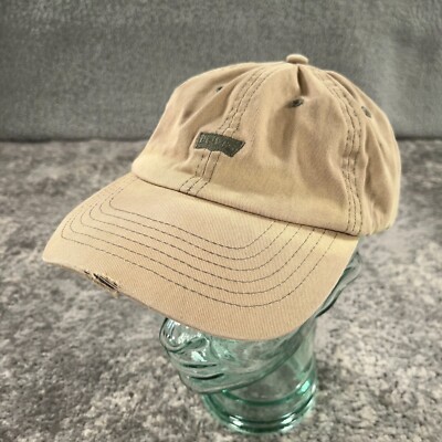 Levis Hat Cap Mens Beige Snapback Low Profile Batwing Logo Minimal Streetwear