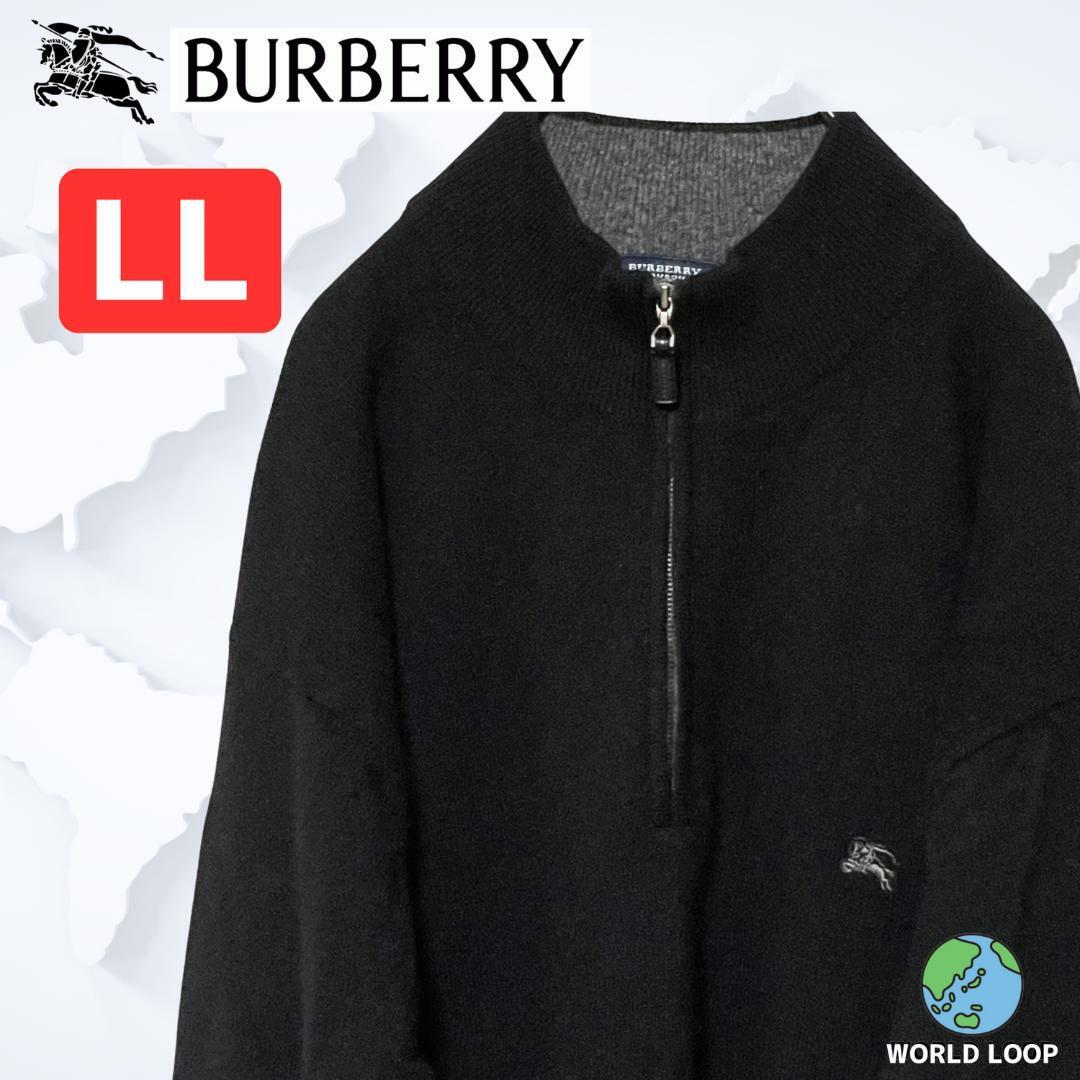 Burberry Half-Zip Long Sleeve Sweater Men's Fashion from Japan