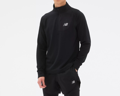 New Balance® NB Heat Grid Half-Zip | M | Black | eBay