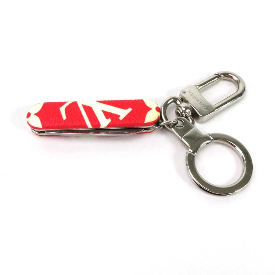 Louis Vuitton x Supreme Pocket Knife Key Chain Red