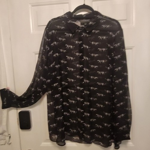 Lane Bryant 22 24 Sheer Cougar Blouse EBay lane-bryant-22-24-sheer-cougar-blouse-ebay