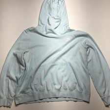 Nike Light Blue Hoodie Pockets Athleisure Outdoor Travel Casual Size XL
