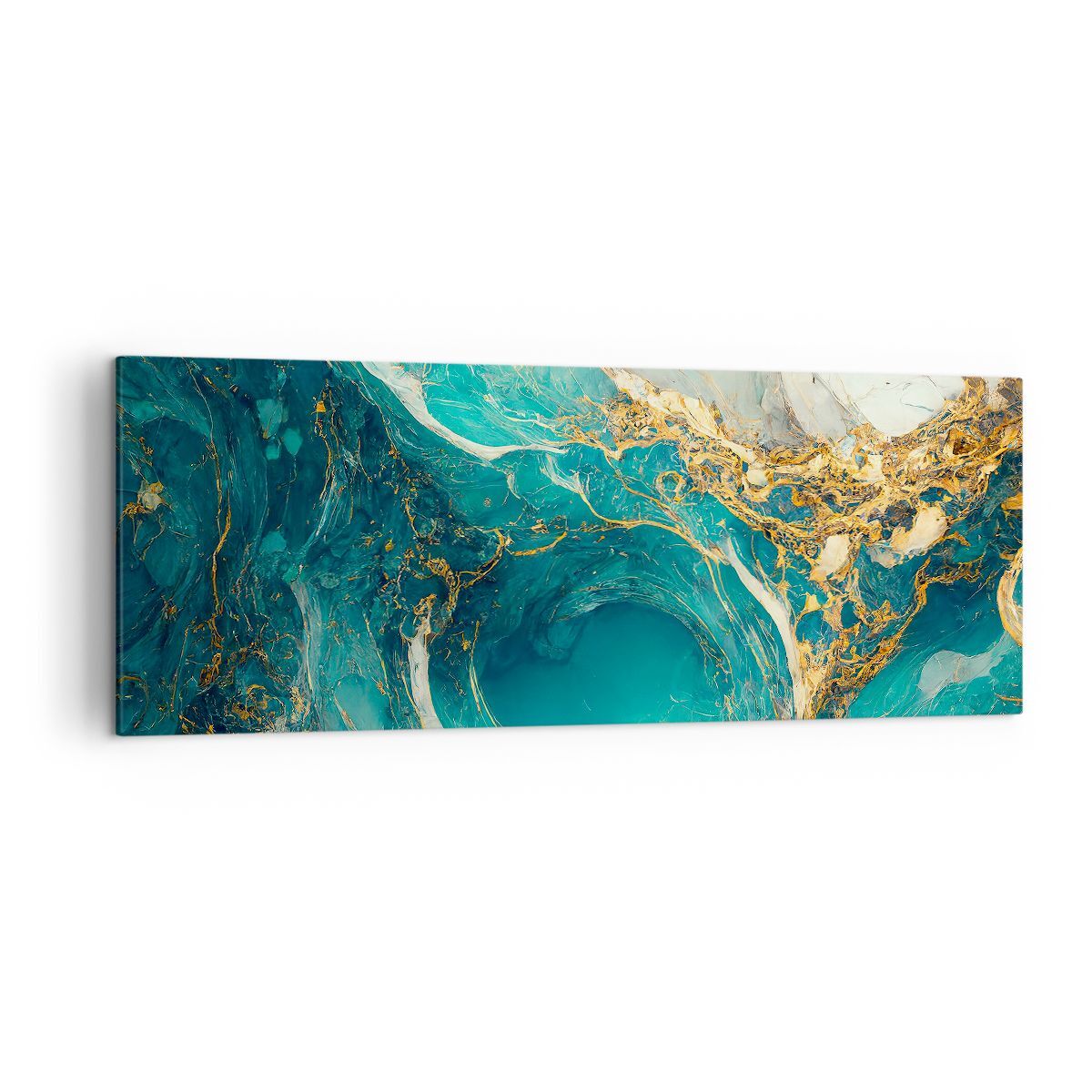 Quadro su Tela 140x50cm Astrazione Marmo Calcolo Stampe Immagini Quadri Murale