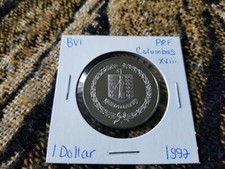 British Virgin Islands 1 Dollar 1992 Columbus Cu-Ni Proof Strike - xviii