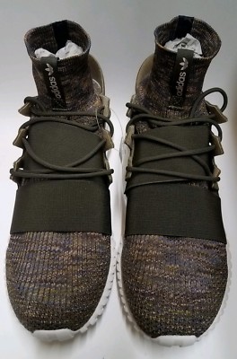Adidas Mens Originals Tubular Doom Primeknit Green Sneakers Shoes Size 13 