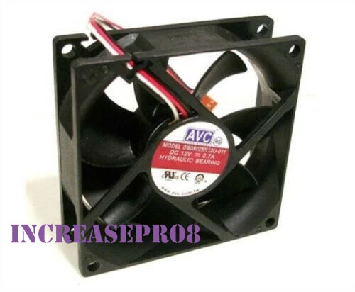 AVC DS08025R12U-011 CPU Cooling Cooler Mute Fan 12V 0.7A 80×80×25mm 3-pin - Image 2 of 4