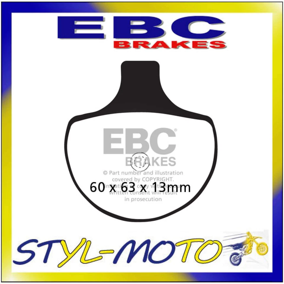 FA094 Plaquettes Organique Avant EBC Harley Davidson Electra Classic 1996-1998 - Photo 1/1