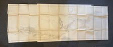 1861 U.S. General Survey Map California Jefferson Davis Williamson & Parke RARE