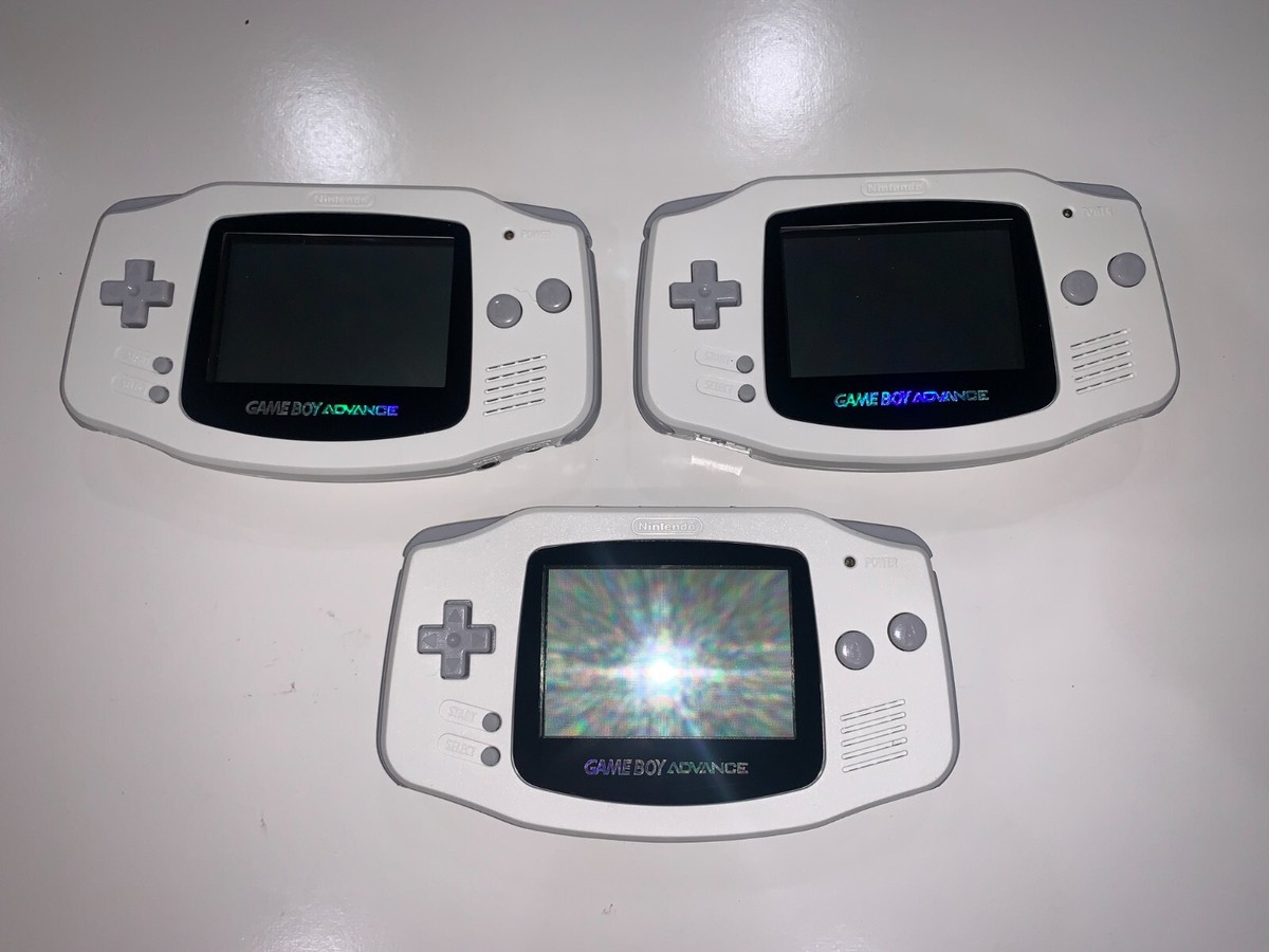 Nintendo GameBoy Advance GBA (New Case & Lens) White Console