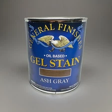 General Finishes Oil Based Gel Stain  Ash Gray   Quart
