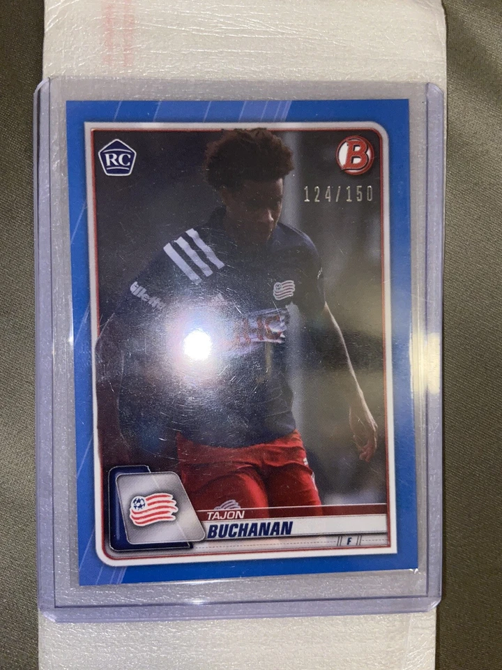 2020 BOWMAN MLS TAJON BUCHANAN RC #43 BLUE 124/150 CANADA NEW ENGLAND REVOLUTION - Image 2 of 4