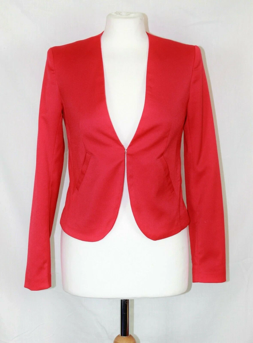 H&m red shop blazer