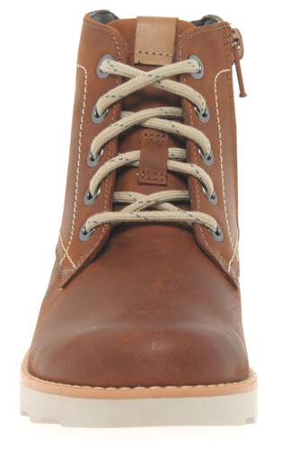 Clarks Dexy Top Brown Leather Air Spring Boys Boots Size UK 12- 12 1/2G - Picture 3 of 6