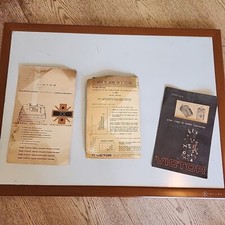 Victor Automatic Printing Calculator Manual, Dividing Chart, Champion Manual Vtg